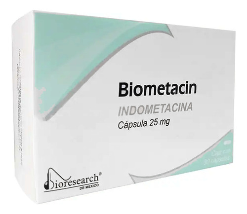 Biometacin Indometacina Cápsula 25mg Lab. Bioresearch