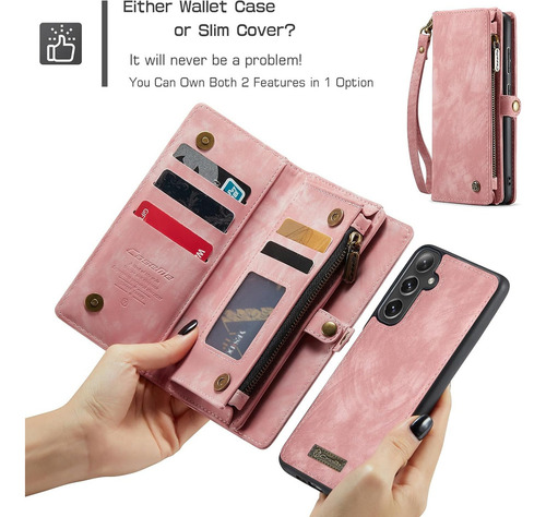 B2 Funda Estilo Cartera A Prueba De Caídas For Samsung