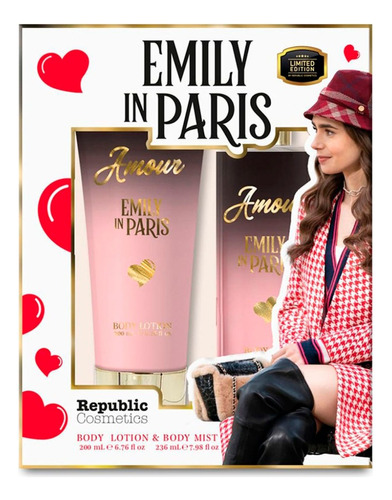Emily In Paris, Set Amour: Fragancia + Loción Corporal Volumen De La Unidad 200 Fl Oz
