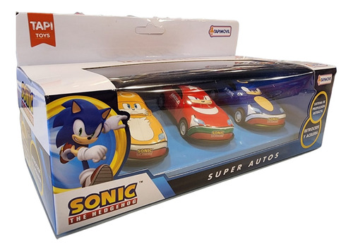Super Autos Sonic Knuckles Y Tails Sega Pullback