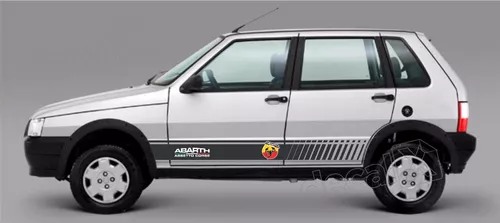 Adesivo Fiat Uno Abarth Faixa Lateral Carro Sport Imp353