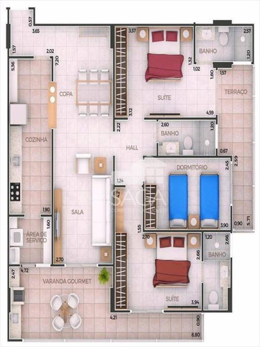 Imagem 30 de 30 de Apartamento Com 2 Dormitórios À Venda, 86 M² Por R$ 439.000,00 - Canto Do Forte - Praia Grande/sp - Ap4491