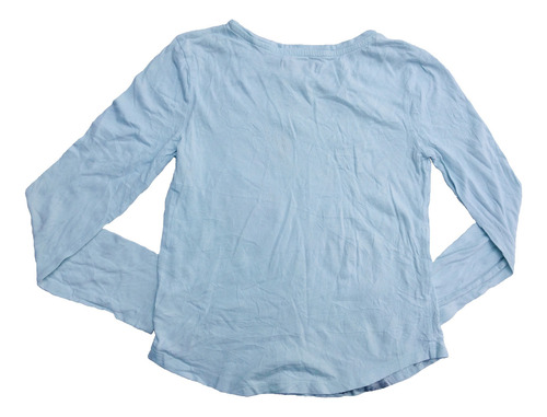 Playera Para Niña Manga Larga 8t Gap Kids Algodón Verd Claro