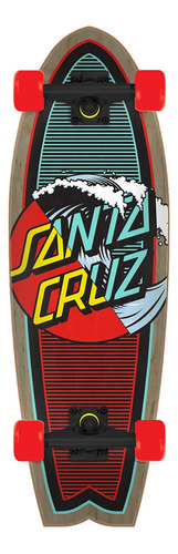 Santa Cruz Classic Wave Splice Dot Shark Cruiser - Patineta.