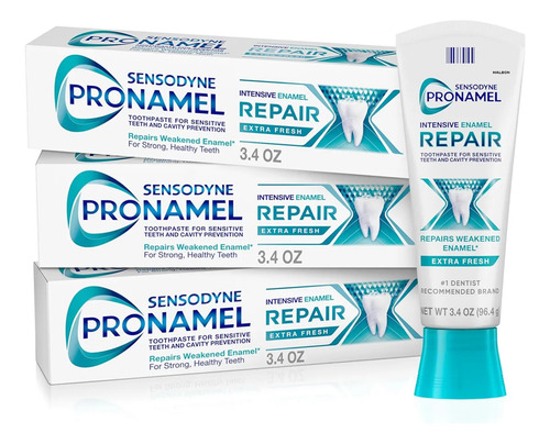 Pack 3 Crema Dental Sensodyne Pronamel Reparación Intensiva