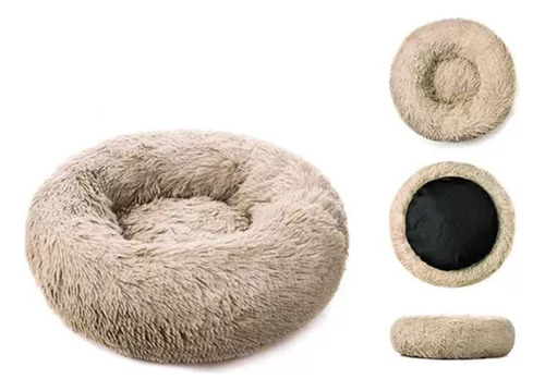 Cama Soft Puff Anti Stress P/ Mascotas Varios Colores 80cm