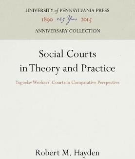 Social Courts In Theory And Practice - Robert M. Hayden