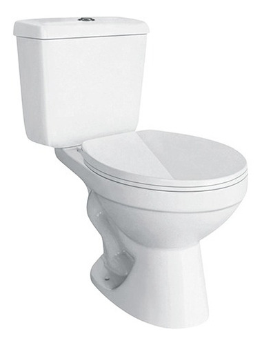Imagen 1 de 4 de Combo Inodoro Largo Asiento Deposito Asiento C/ Caida C
