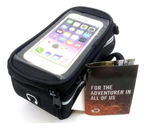 Imagen 3 de 10 de Porta Objetos Y Celular Para Bicicleta Microfibra Discovery