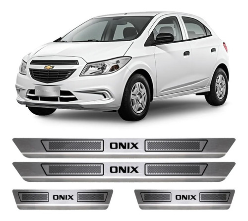 Acessorios Soleira Aço Inox Chevrolet Onix 2015 16 17 18 19