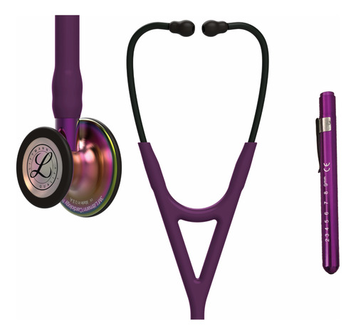 Littmann Cardiology Iv 6205 Plum Rainbow + Linterna