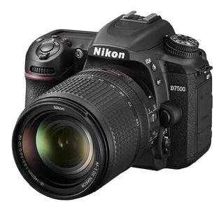 Nikon Kit D7500 + lente 18-140mm ED VR DSLR cor preto