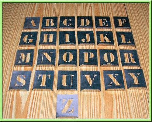 Imagen 10 de 10 de Plantillas Letras Y Numeros Calados
