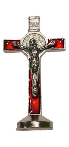 Crucifijo Cristo Jesús En La Cruz Figura 8cm ( Elija Color) 
