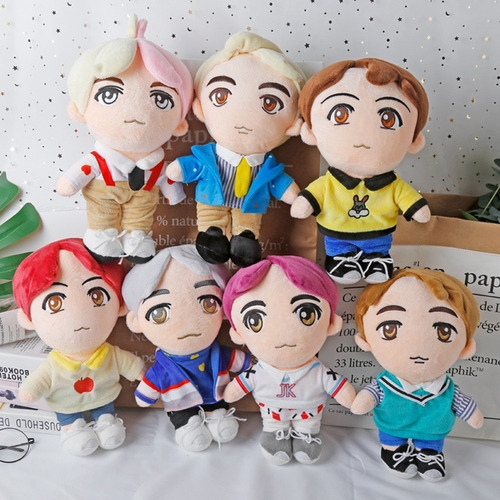Peluche De V Chibi Taehyun Bts Kpop Clon 28cm De Felpa Army (Usado)