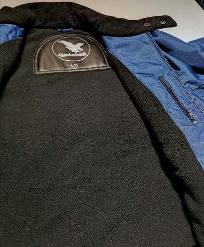 Chamarra De Moda Tipo Motociclista Quickshark Color Azul.