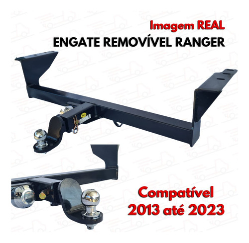 Engate Reboque Removivel 1500kg Ford Ranger 2019 2020 2021