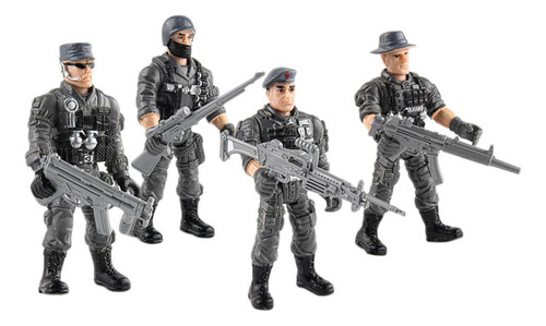 . 4 Uds., Juguete Del Cuerpo Marines En Miniatura