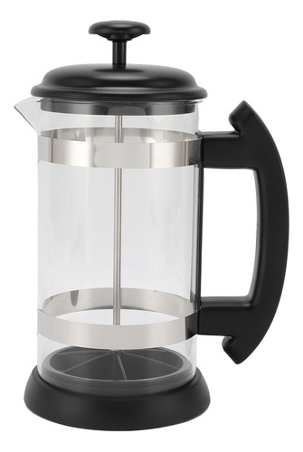 Cafetera French Press De Vidrio Y Acero Inoxidable De 1000 M