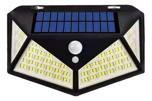 Lampara Exterior Farol Solar Foco 100 Led Sensor Movimiento 