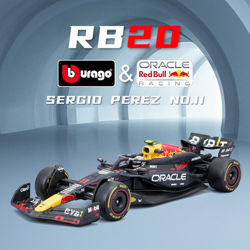. Bburago 2024 1:43 F1 Redbull Rb20 #11 Checa Pérez Modelo