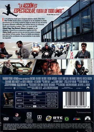 Misión Imposible 1 - 6 Saga Completa Tom Cruise Película Dvd | Envío gratis