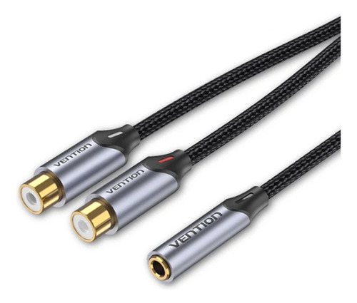 Hembra 3.5mm Trs Cable Reforzado Rca-2 Audio Estereo Laptop