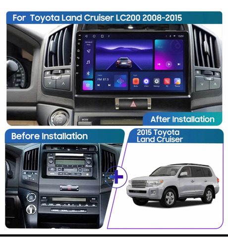 Cheradio Android 2+32 Carplay Toyota Sahara Lc 200 2008-2015