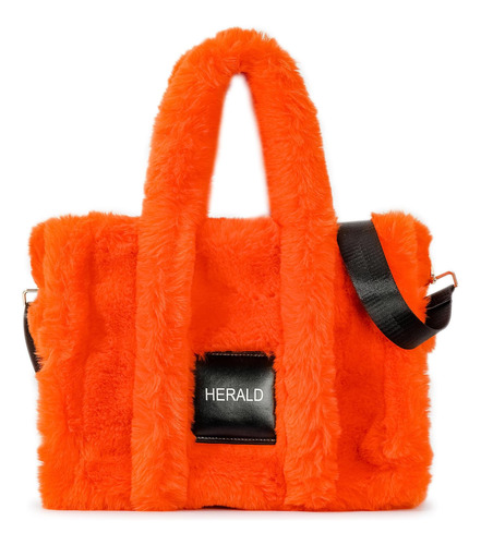 Herald Bolso Grande Para Mujer, Suave, De Invierno, Esponjos