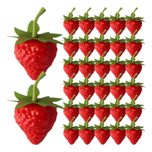 Para Minijuguetes De Vainilla Con Forma De Fresa Simulada,