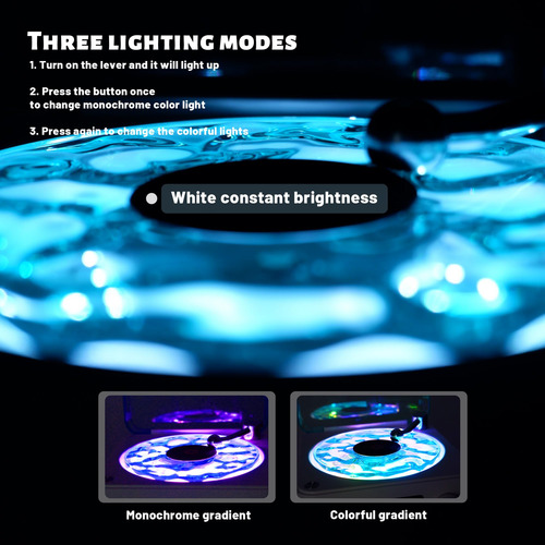 Altavoz Bluetooth Avif Wave De Vinilo Con Iluminación Ambien