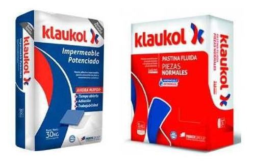 Imagen 1 de 4 de Klaukol Pegamento 30kg + Pastina Para Ceramica 1kg 8