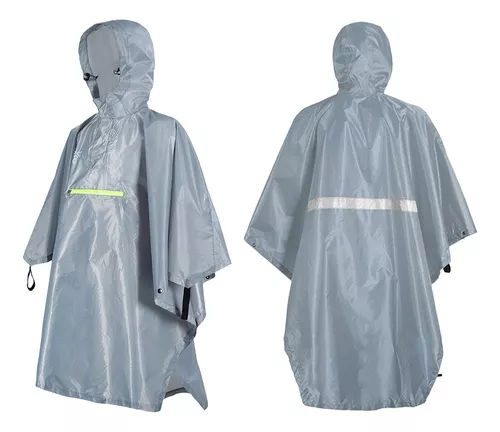 Chubasquero Con Chubasquero, Poncho Reflector Para Mujer Con