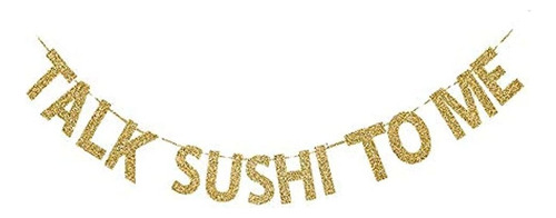 Banner Talk Sushi To Me - Cartel De Papel Brillante