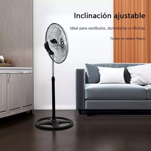 2pcs Ventilador Metálico De 18 Pulgadas 3 En 1 De Pie Pared