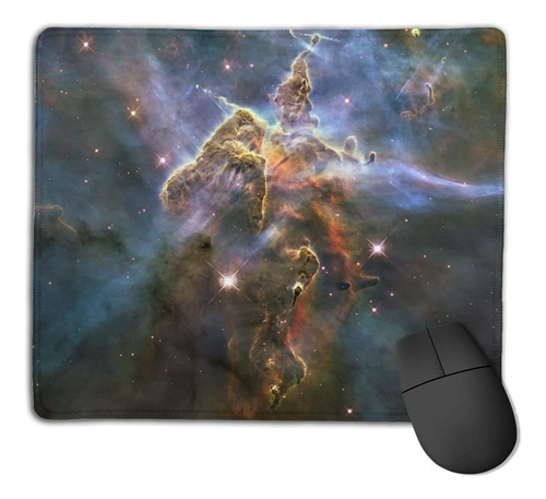 Teesofun Unique Mouse Pad Weird Shape Nebula Art Rectangle R