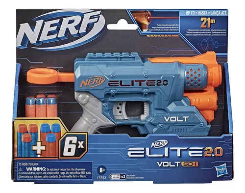 Lançador Nerf Alpha Strike Pistola Arminha Lança 6 Dardos