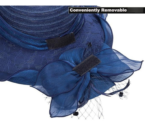Sombrero De Vestir Para Mujer Ala Ancha Con Encaje