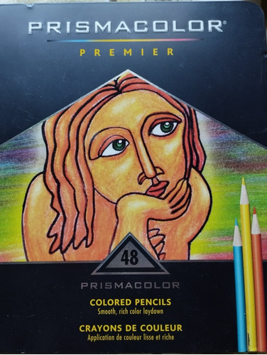 Caja Metalica Prismacolor 48 Colores