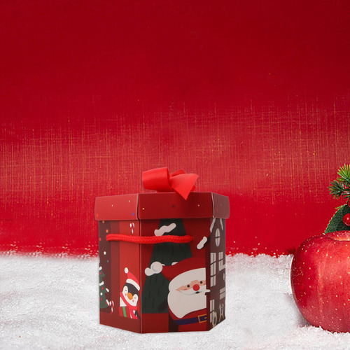 4 Caja De Regalo De Navidad, Contenedor De Dulces Para Las