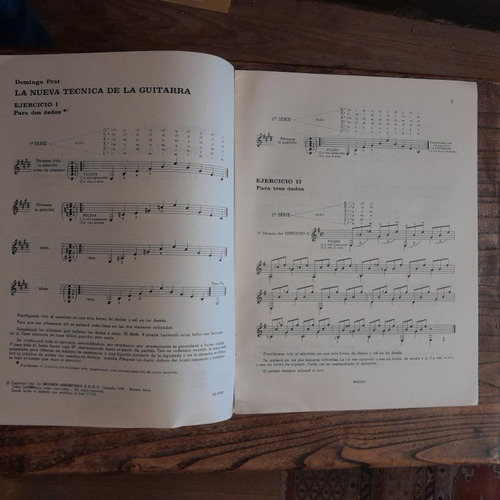 N. Técnica De La Guitarra Arpegios Acordes Modulaciones Prat (Usado)