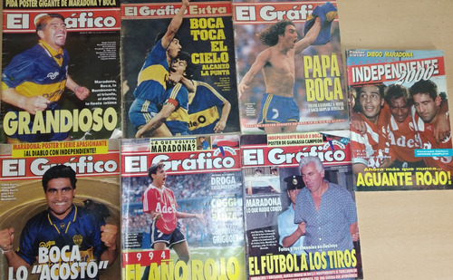 Lote 7 Revistas El Gráfico Independiente 2000