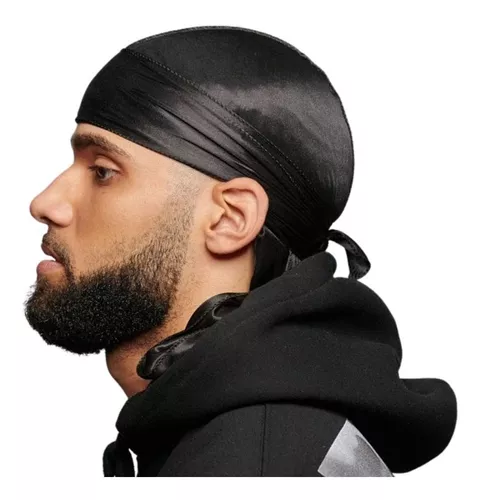 Touca Durag Bandana Waves Afro De Cetim - Aksa Cosmeticos