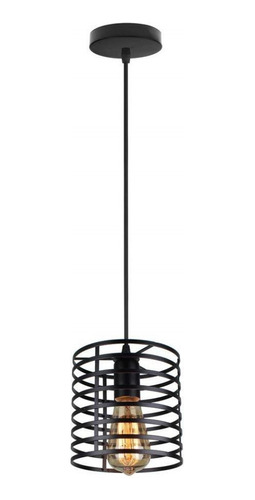 Lámpara De Araña Nostálgica Americana De Diseño Negro