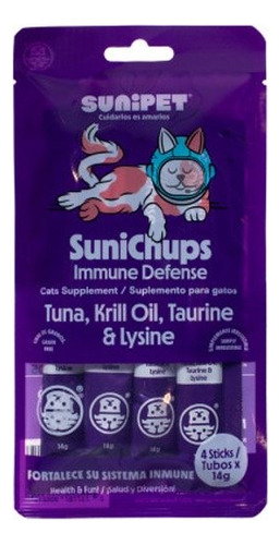 Sunipet® Sunichups Inmune Defense 4 Stick Para Gatos