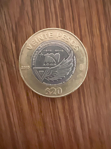 Moneda Conmemorativa De La Fuerza Aérea Mexicana 100 Años