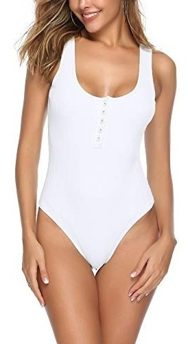 Imagen 1 de 4 de Body Para Mujer Mono Bodysuit Sin Mangas Bodies Sexy L