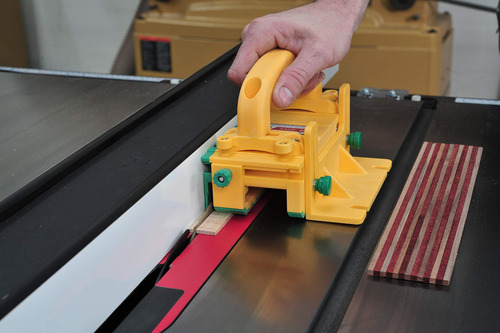 Bloque De Empuje 3d Para Sierras De Mesa Color Amarillo