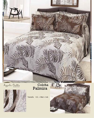 Colcha Palmira Dos Vistas Linea Edro King Size