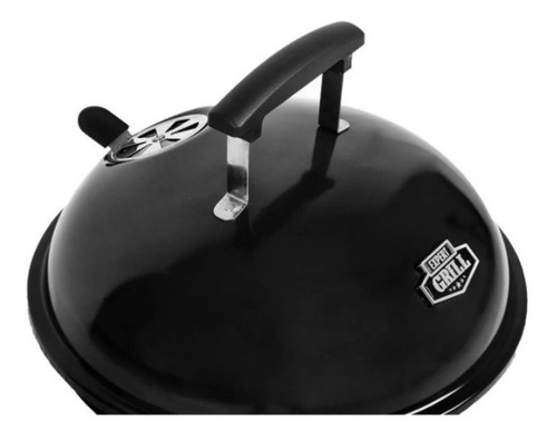 Asador De Carbon Portatil Expert Grill Redondo Negro 37 Cm